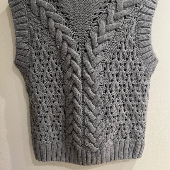 Zara Light Grey Knit Top - Picture 4 of 5